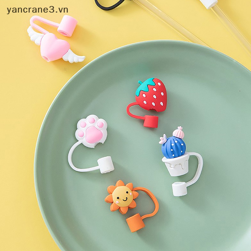 1 Nắp Silicon Đậy Ống Hút Chống Bụi Có Thể Tái Sử Dụng Cho Quán bar / Nhà Bếp yancrane3.vn
