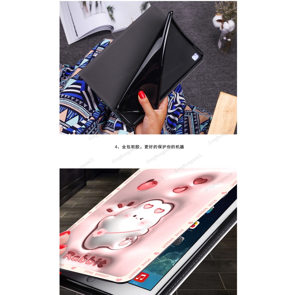 Bao Da Máy Tính Bảng Phối Silicon Hình Thỏ Cho xiaomi redmi pad se 11 inch 2023 xiaomi mi pad 5 6 pro 11 inch redmi pad 10.61 Ốp