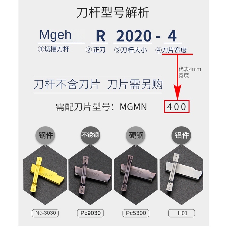Dao Cắt cnc mgehr2020 Chuyên Dụng Cho Máy Tiện