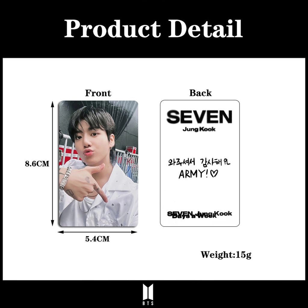 Bộ Sưu Tập Thẻ Bài Nhỏ Phiên Bản Giới Hạn jungkook Nhóm Nhạc kpop jungkook