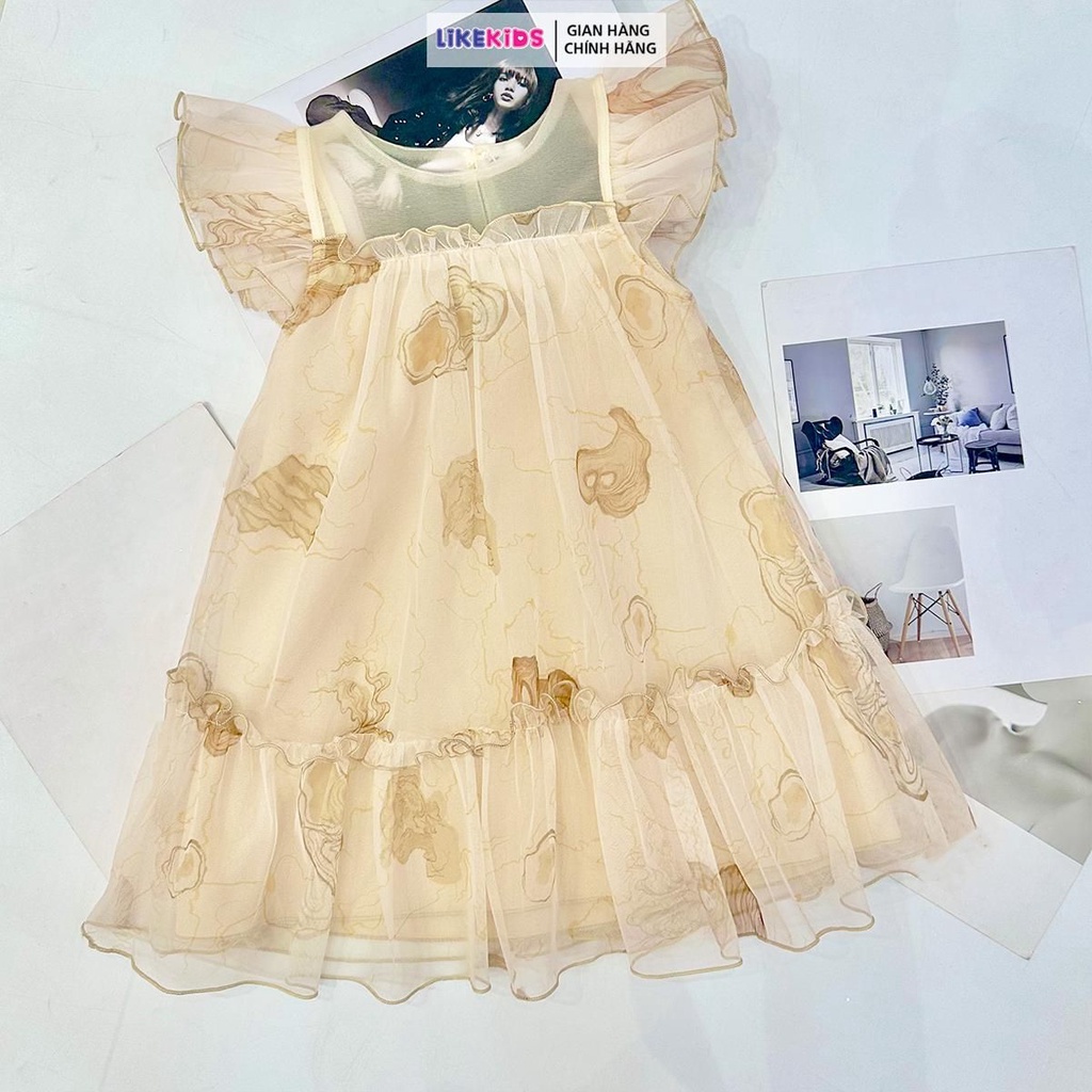 Váy bé gái kiểu dáng lưới dễ thương C26 _ LikeKids