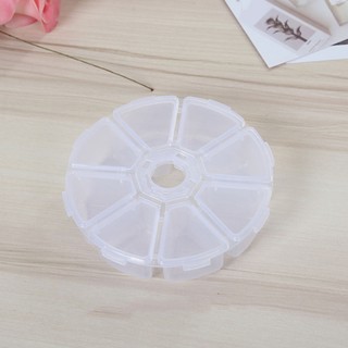 Storage Box 8 Slots Plastic Case Craft Organizer Container Accessories