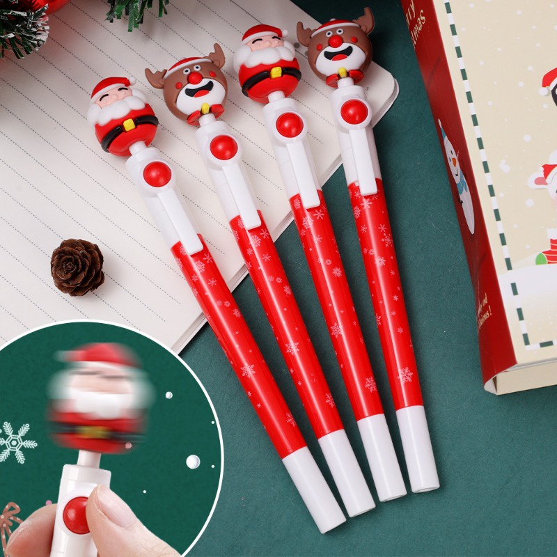 Bút Mực Đen Hình Cây Thông Noel / Bút Vẽ Hoạt Hình Nhanh Khô Dùng Trong Trường Học / Văn Phòng Phẩm