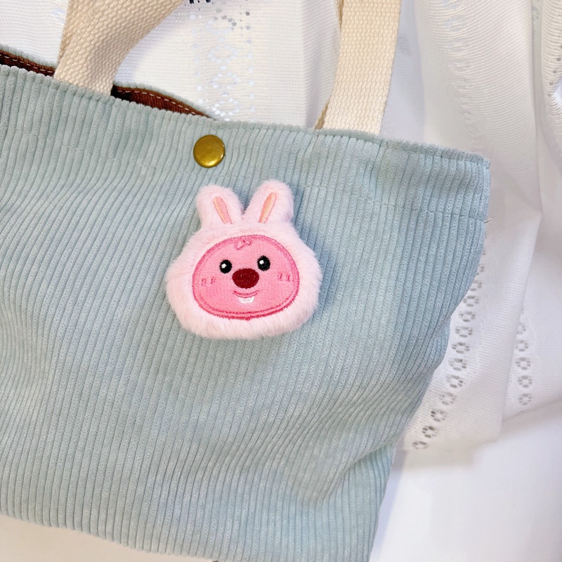 Trâm Cài Áo Hình Tai Thỏ Hoạt Hình Xinh Xắn