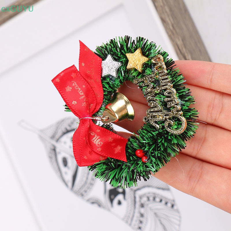 1 Vòng Hoa Giáng Sinh 1: 12 1: 6 Trang Trí Nhà Búp Bê prta