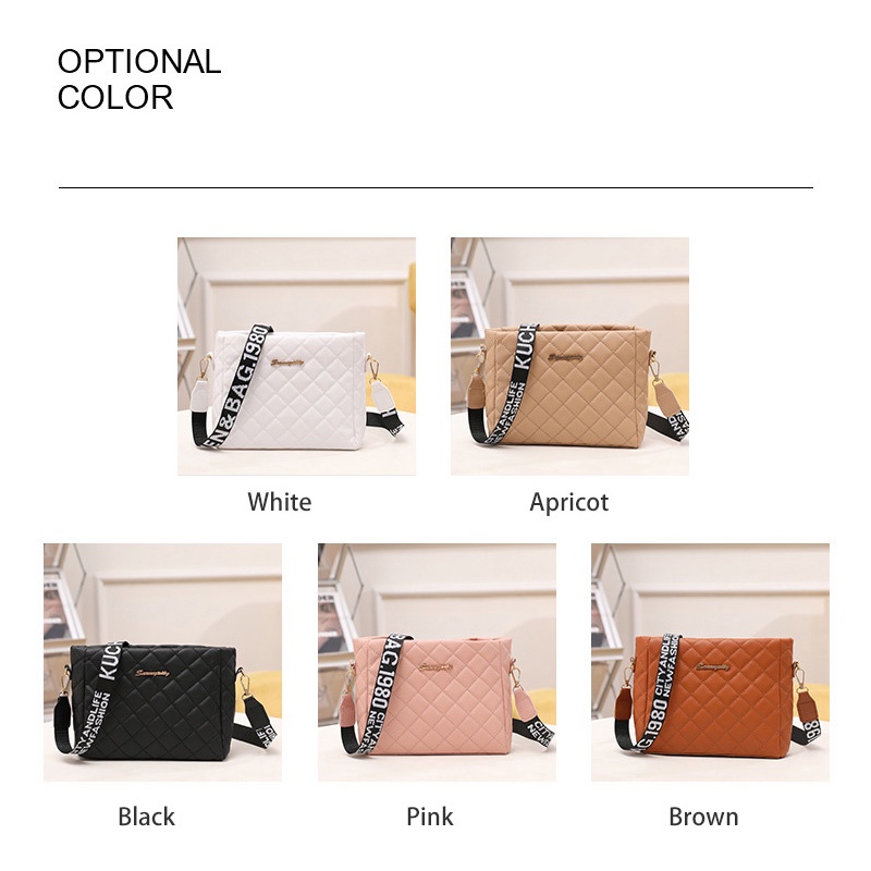 MOUSSON   Túi Xách Đeo Vai Hình Thoi Cỡ Lớn Phong Cách Hàn Quốc Cho Nữ