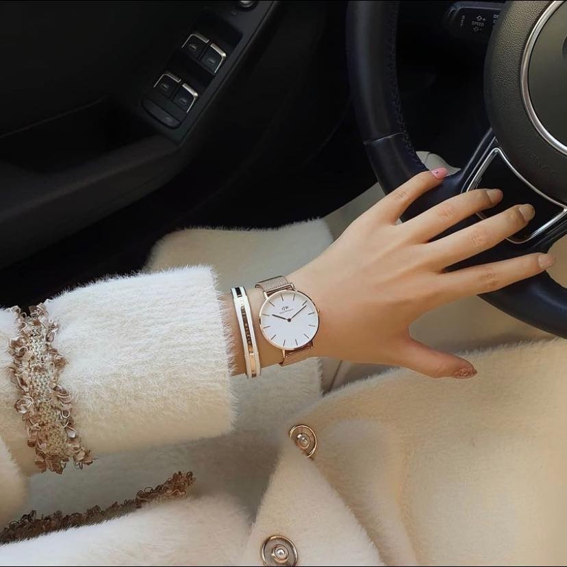 Combo Đồng Hồ Nữ Daniel Welington Classic Petite Dây Kim Loại Chính Hãng - Danielwatchstore .