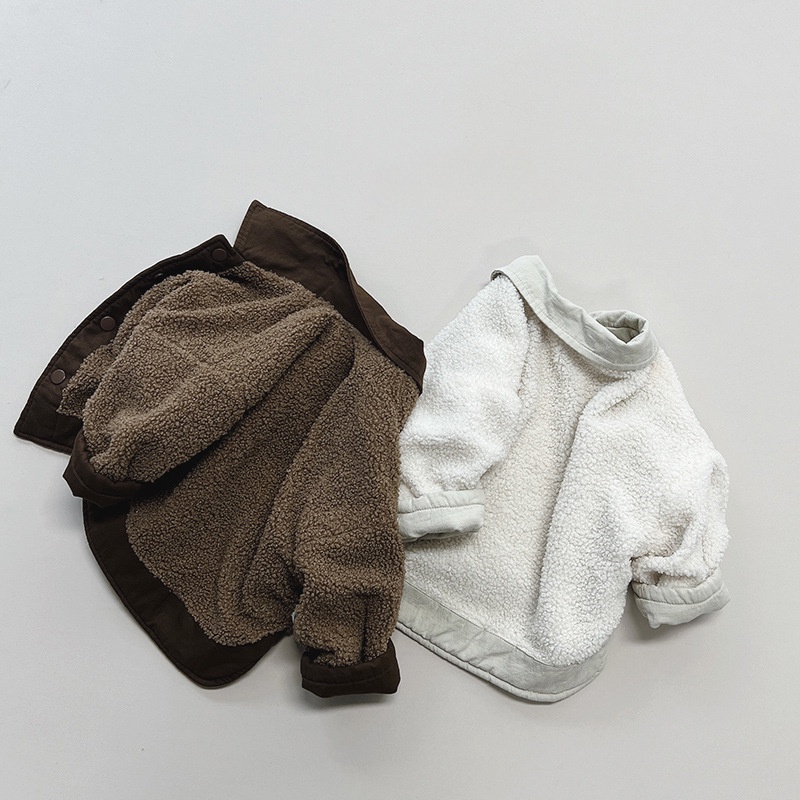 Áo Khoác Bông Giữ Ấm Phong Cách Hàn Quốc Cho Bé Trai Và Gái