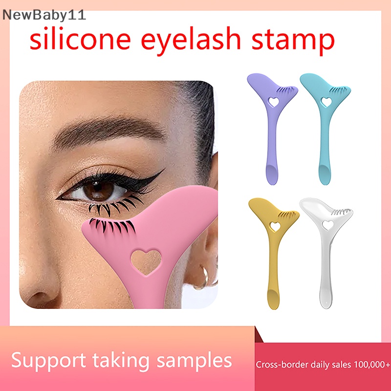 Bút Kẻ Mắt Kiêm Con Dấu Trang Điểm Lông Mi Tự Nhiên Bằng silicone Dành Cho Người Mới Bắt Đầu