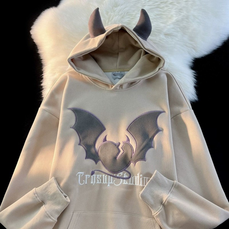 Áo Hoodie Có Thêu Hình Thời Trang Phong Cách Cho Nam / Nữ