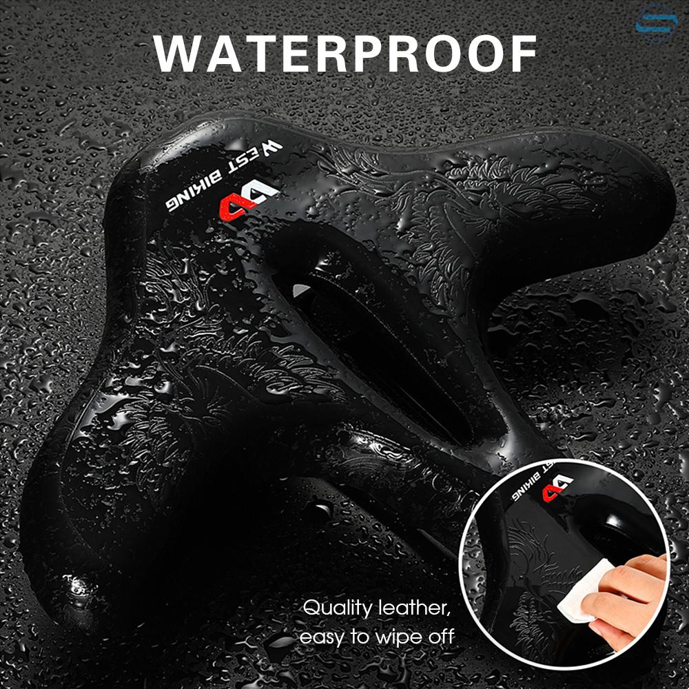 Yên Xe Đạp Leo Núi Bản Rộng Thoải Mái Chống Thấm Nước Cho Nam Nữ