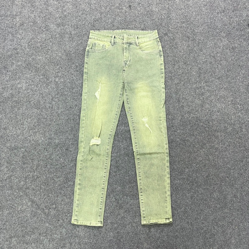 Quần Jean Nam Slim Fit Xanh Lạ 941 Ảnh Thật