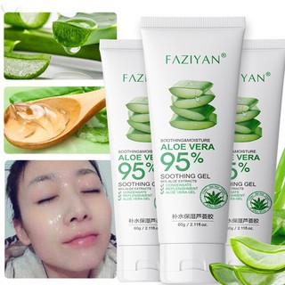 Gel làm dịu lô hội VOG: Dưỡng ẩm, Hydrate, Làm trắng, Điều Hỗ trợ giảm mụn trứng cá, Sẹo mờ, Sửa chữa vết bỏng nắng - Giải pháp chăm sóc da tối ưu - 60g