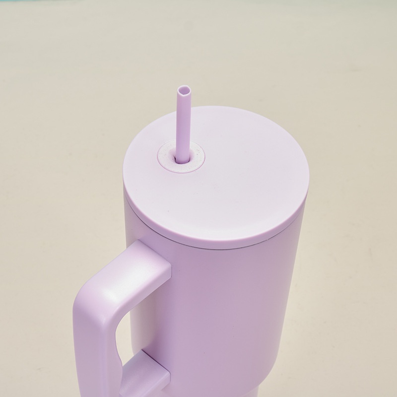 Bình Đựng Nước 1200ml Bằng Thép Không Gỉ Có Tay Cầm Và Ống Hút 40oz