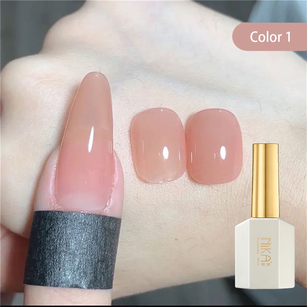 ♕ Nika Gel Sơn Móng Tay Màu Sắc Khỏa Thân Đá Trong Suốt Trà Mật Ong Fine Long Lanh Siêu Flash Trị Liệu Bằng Quang Keo Thu Đông Nail Art For Nail Shop 15ml UPBEST