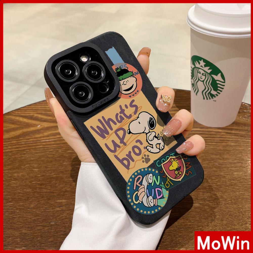 Ốp lưng iPhone 15 Pro Max Ốp iPhone Da Mềm Đen Xám Xanh Chống Bụi Bảo Vệ Camera Hoạt Hình Dễ Thương Chú Chó Bé Tương Thích Với iPhone 14 13 Pro Max 12 11 XR XS Max 7Plus 8Plus