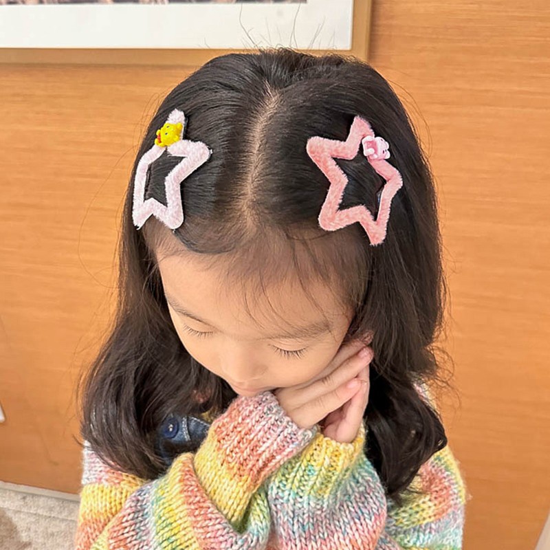 Mới Kẹp Tóc Hình Ngôi Sao Năm Cánh Phong Cách Hàn Quốc Dễ Thương