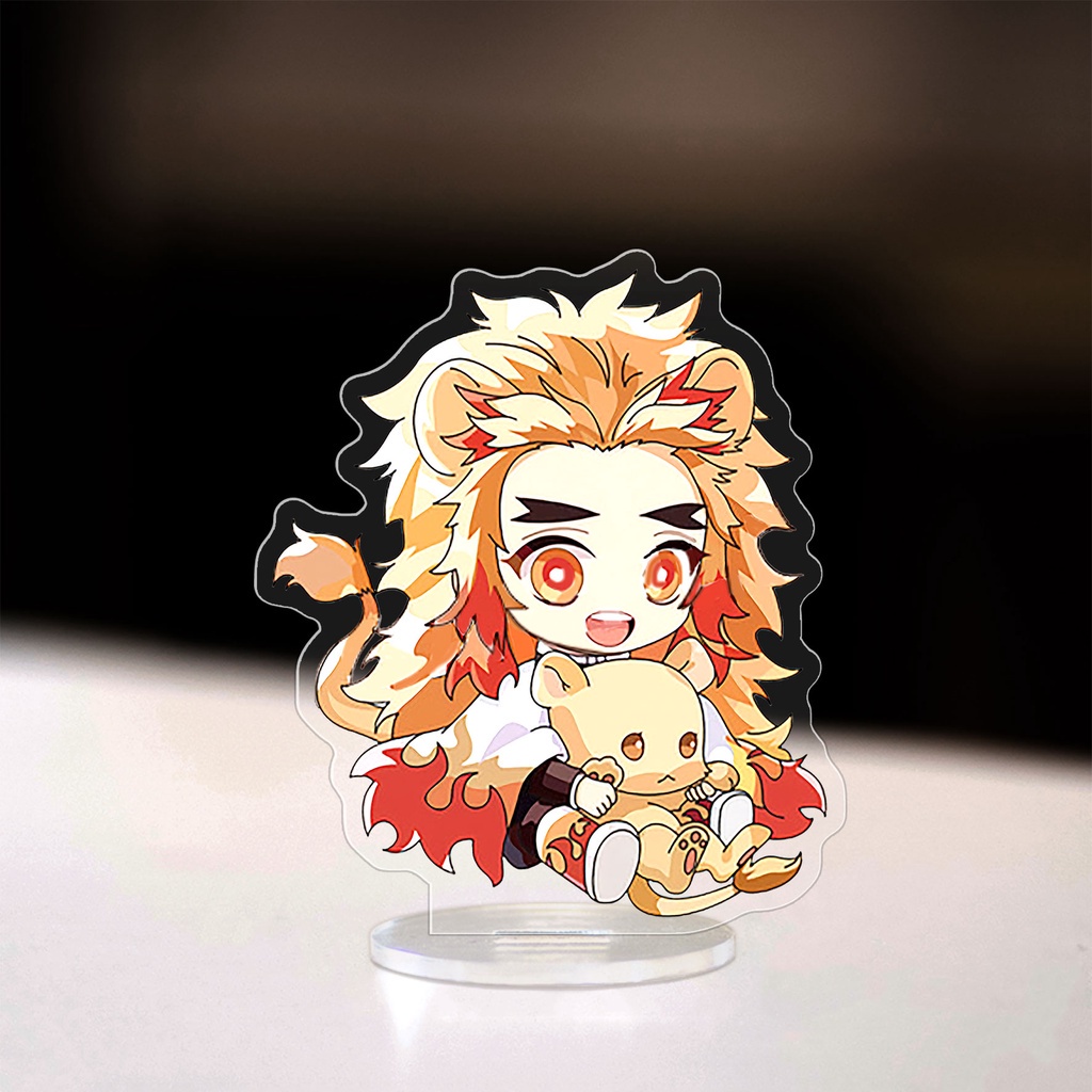 Mô hình Standee anime Kimetsu no Yaiba chibi Tanjiro Zenitsu Nezuko Inosuke Demon Slayer Manga Nhật Bản cao 8cm