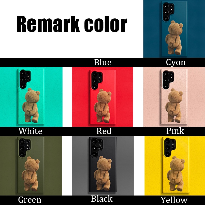 Ôp Điện Thoại Chống Sốc Hình Gấu teddy Cho samsung s23 ultra s23 samsung s23 + s23 + s22 ultra s22 + s22 s21 ultra s21 + s21 a73 a54 a52 Ốp