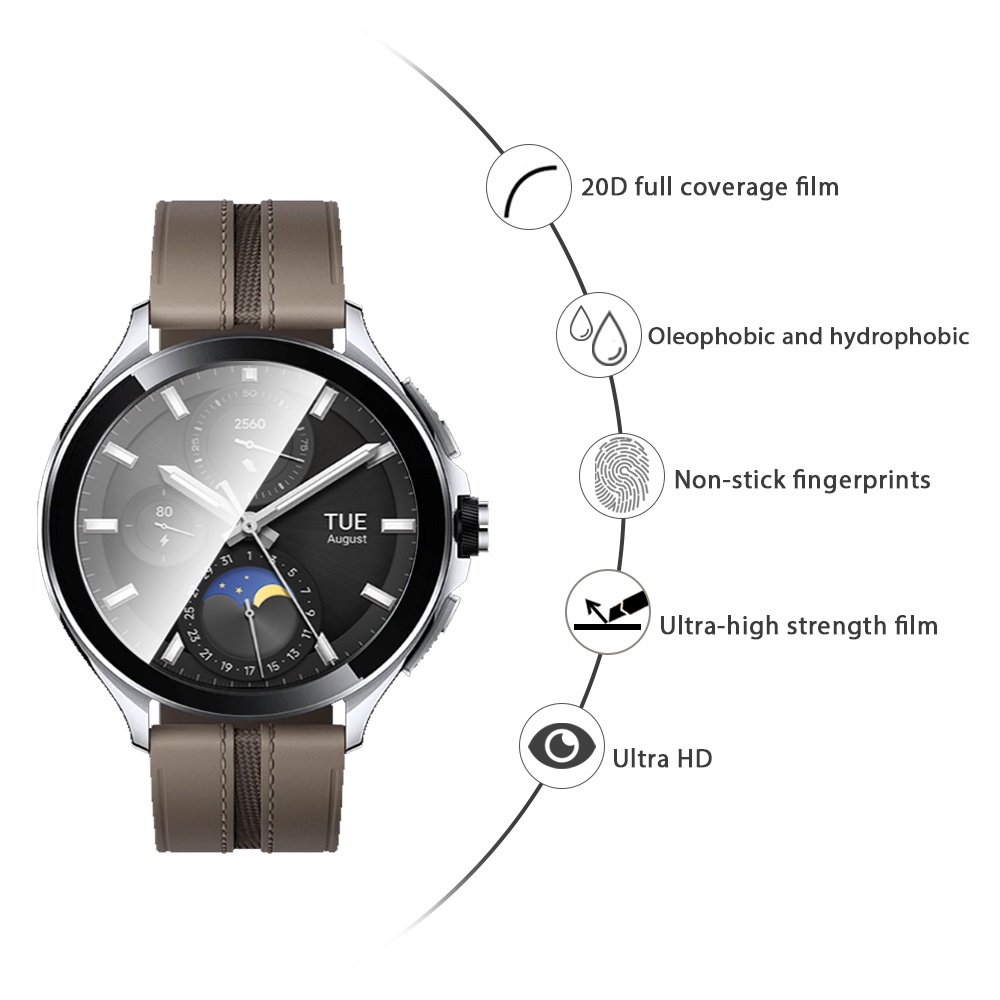 1~3 Miếng Dán Bảo Vệ Màn Hình Bằng Sợi Carbon Mềm Dành Cho Đồng Hồ Thông Minh xiaomi watch 2 pro 2pro 2pro