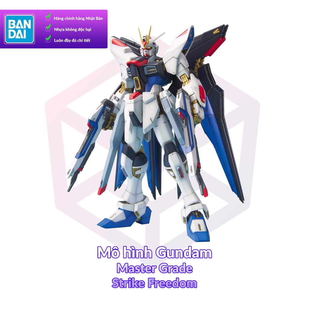Mô Hình Gundam Bandai MG Strike Freedom Gundam 1/100 Gundam SEED Destiny  tặng ôtô