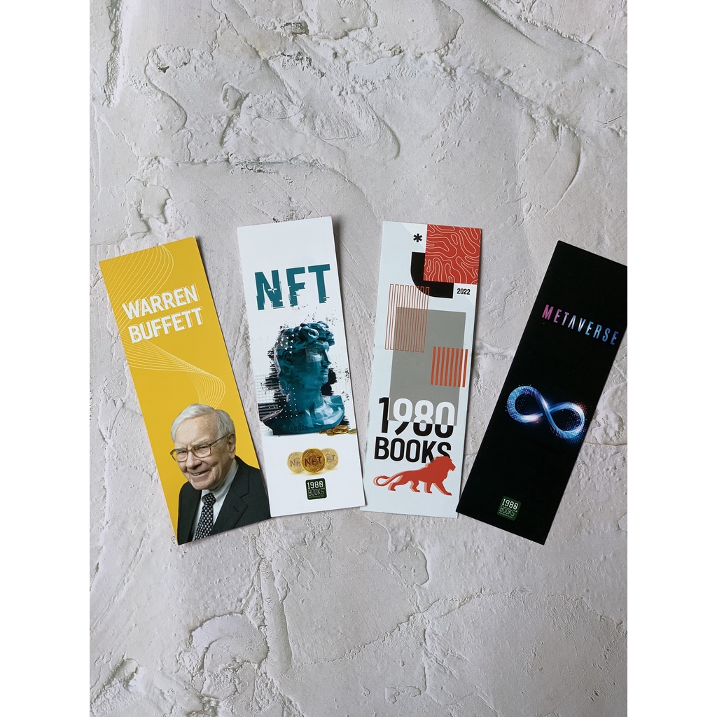 Quà Tặng Bookmark Giấy Cứng Hình Ngẫu Nhiên - 1980books