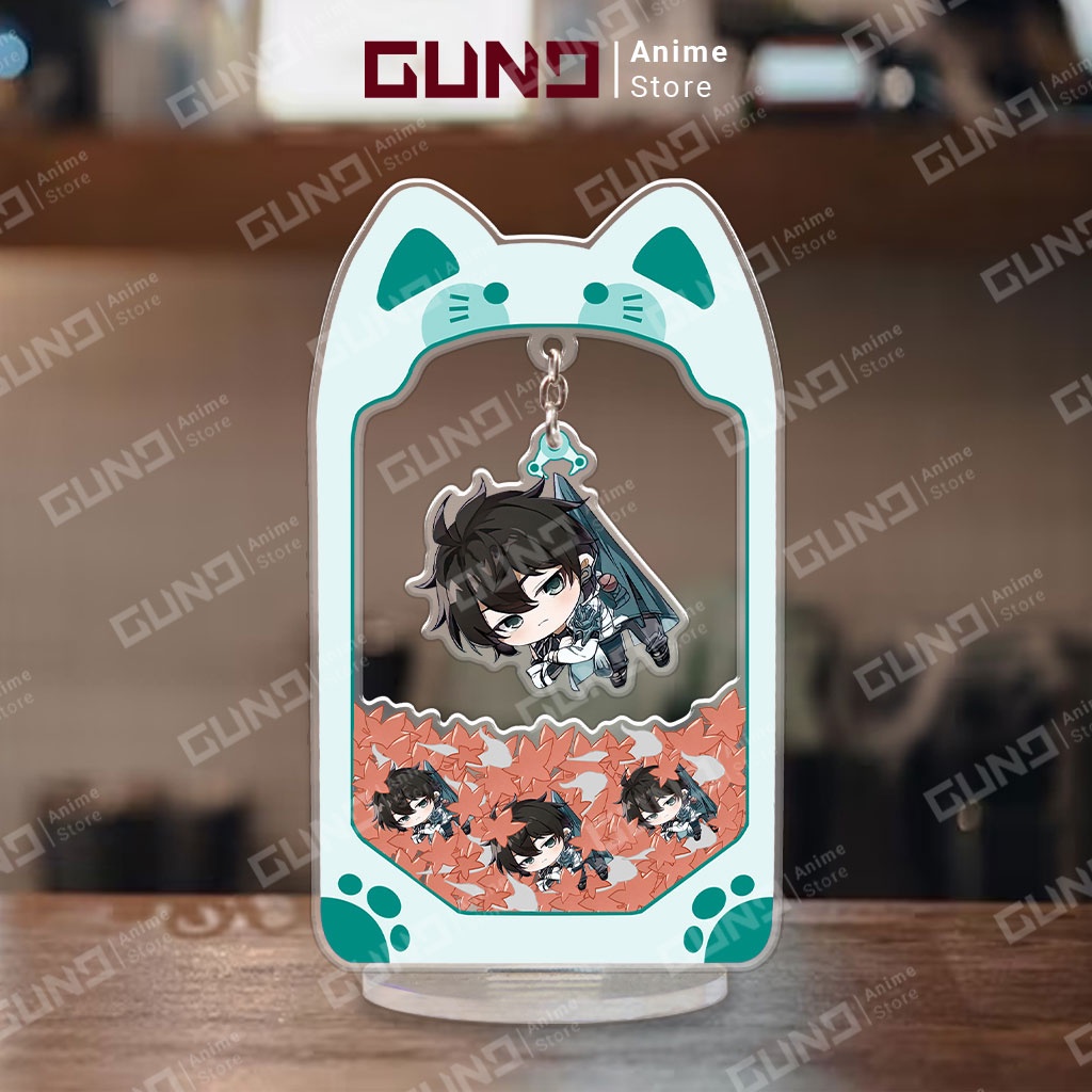 Mô hình standee Honkai Star Rail Gắp thú bông Nhựa Mica chibi cute dễ thương Gund decor trang trí bàn học bàn làm việc