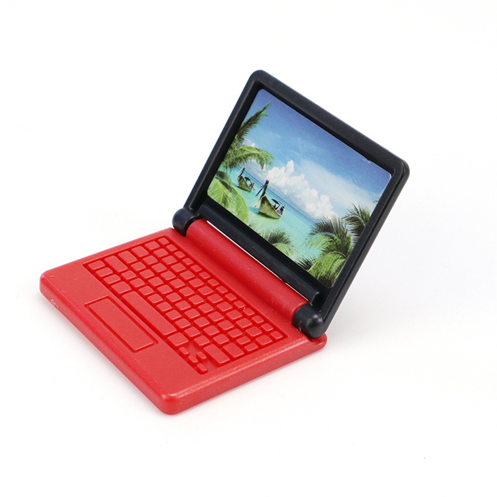 Phụ Kiện đồ Chơi Máy Tính Xách Tay Mini Có Thể Gập Lại Chất Lượng Cao Chống Mài Mòn Chơi Phim Hoạt Hình Thu Nhỏ Đồ Chơi Máy Tính Xách Tay Mô Phỏng.