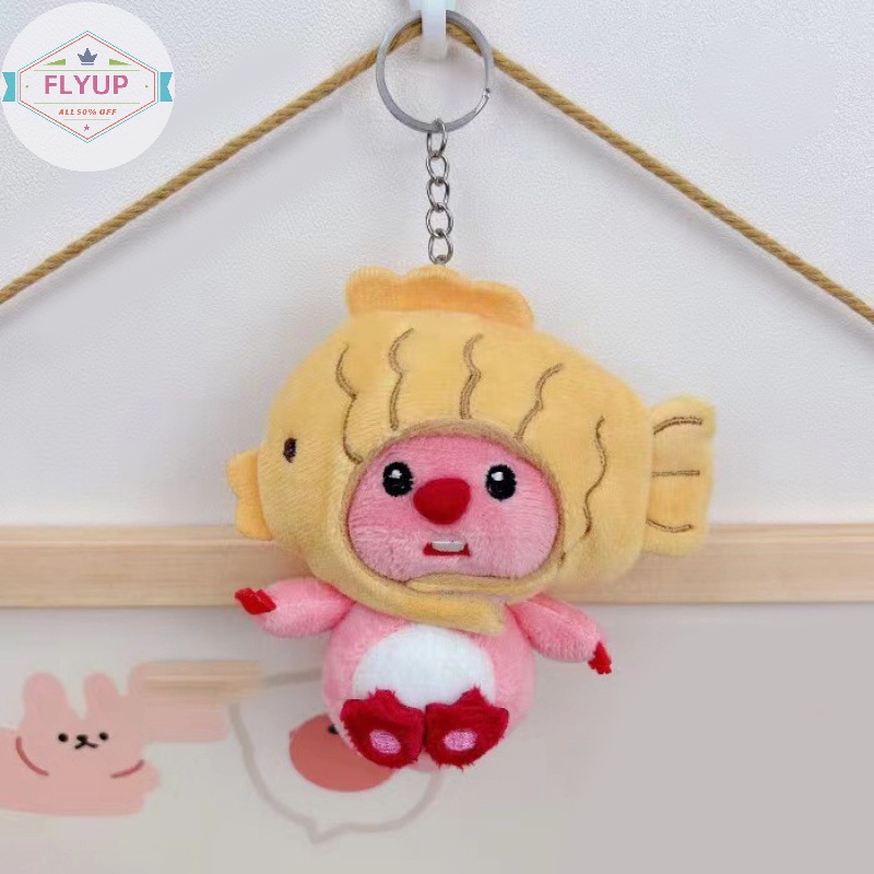 Flyup Thú Nhồi Bông Hình Búp Bê Đội Nón Tháo Rời Được Dễ Thương Trang Trí Túi Xách vn
