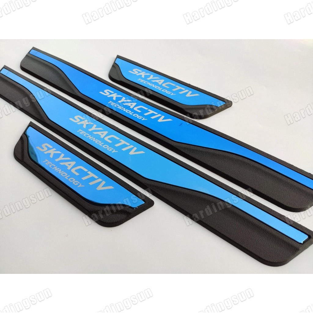 Miếng Dán Bảo Vệ Bàn Đạp Cửa Xe Hơi Bằng Thép Không Gỉ Cho mazda 3 6 cx30 cx5 2013-2023