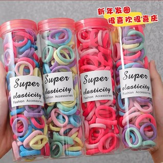 Set 100 Dây Thun Buộc Tóc Nhiều Màu