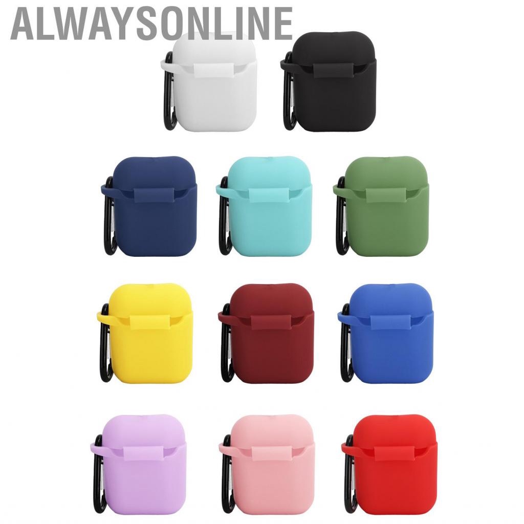 Alwaysonline Protective Cover  Case Shockproof Dustproof with Buckle for IOS Earbuds 1/2