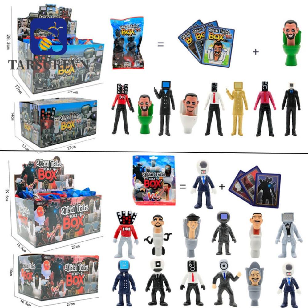 Bộ Sưu Tập Mô Hình toilet Tarosurevn skibidi series man Với Hộp Thẻ mini Bộ Sưu Tập Hoàn Chỉnh Làm Quà Tặng Cho Người Lớ