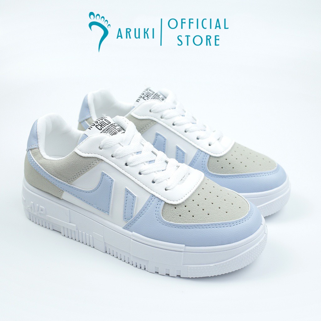 Giày Thể Thao Nữ Đế Bằng ARUKI Năng Động AF56