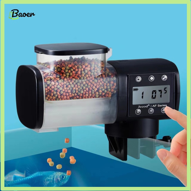 Máy Cho Cá Ăn Tự Động Thông Minh Dung Tích Lớn 500 Phút 100%