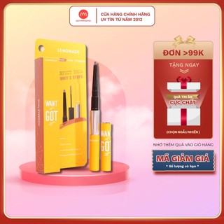 Chì kẻ mày 2 đầu Lemonade Want It Go It Dual Eyebrow không lem và không thấm nước 2g + 2ml