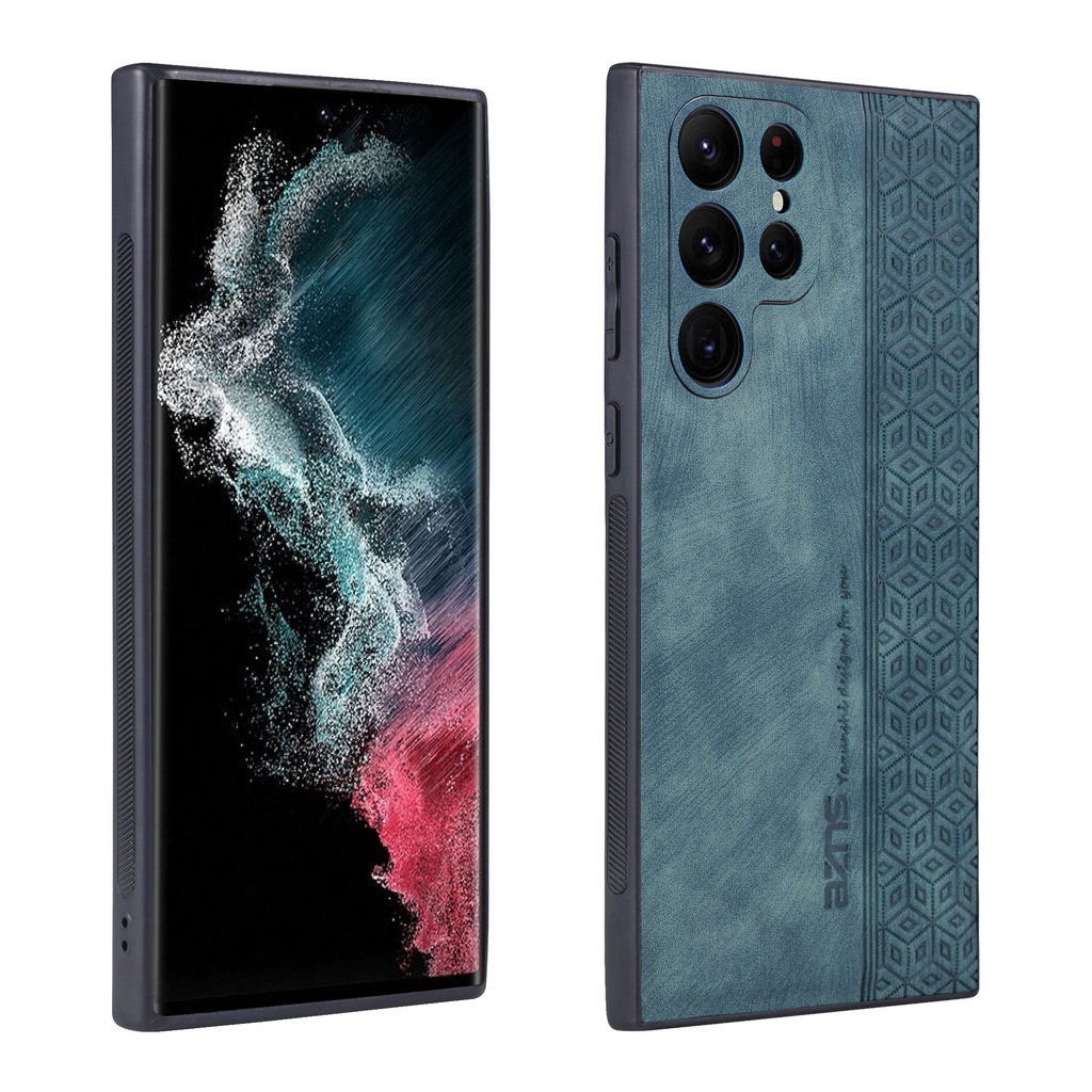 Bao Da Cho Samsung S23 Ultra S23 Plus S23FE S22 Ultra S22+ S21 Bao Da Điện Thoại Chống Dấu Vân Tay