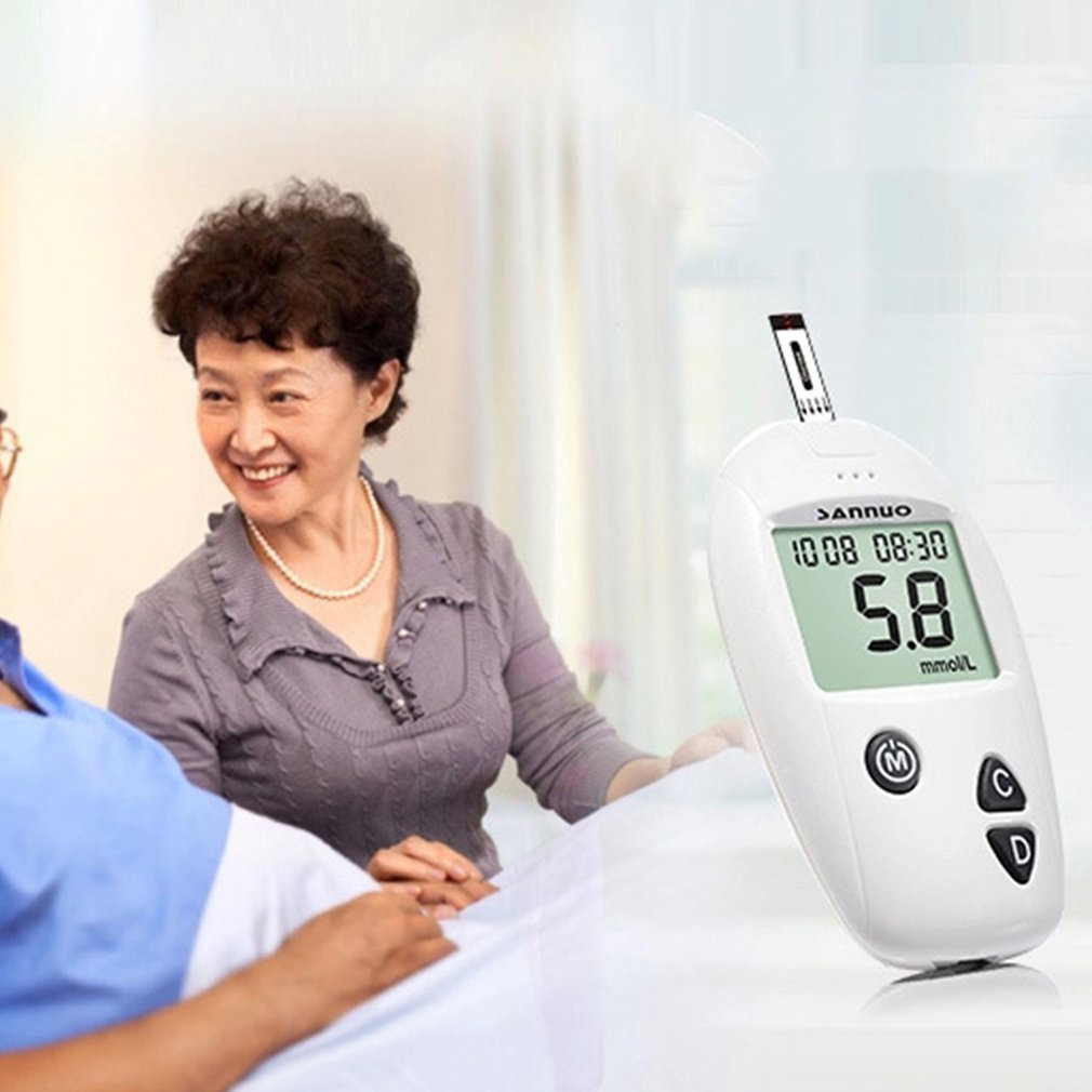 ※optimistic☞Blood Sugar Monitor Safe Blood Glucose Diabetes Tester Glucometer Medical[8/11