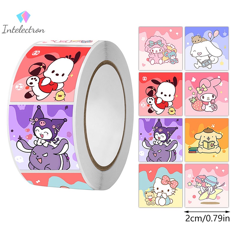 Cuộn 500 Miếng Dán Trang Trí Họa Tiết Hoạt Hình Dễ Thương yuanzongren444}