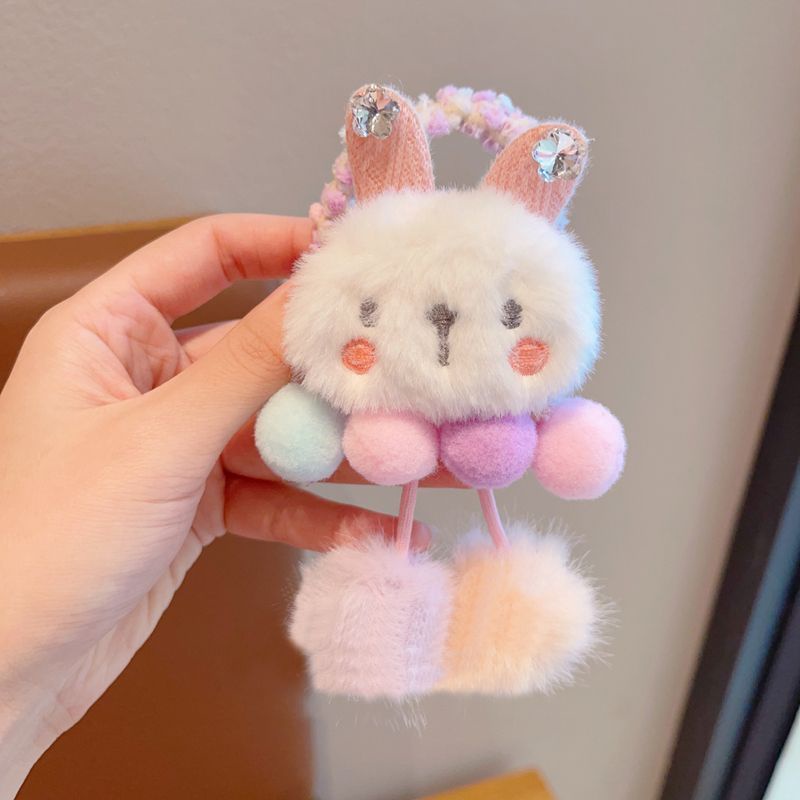 Dây Cột Tóc Đuôi Ngựa Cao Hình Quái Vật Hoạt Hình Dễ Thương Cho Bé Gái