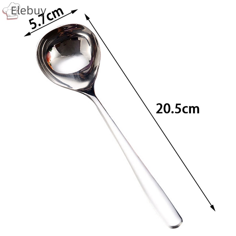Muỗng Múc Canh Tay Cầm Dài Bằng Thép Không Gỉ