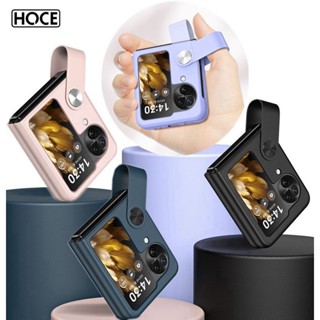 Bao Da Điện Thoại Nắp Gập Chống Sốc Có Dây Vòng Tay Cho oppo find n2 / n3 flip n3flip 5g Ốp