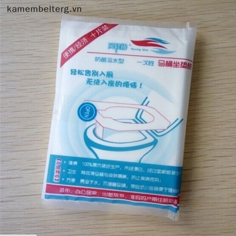 1 Gói 10 Miếng Giấy Lót Bồn Cầu Dùng 1 Lần An Toàn Cho Sức Khỏe vn