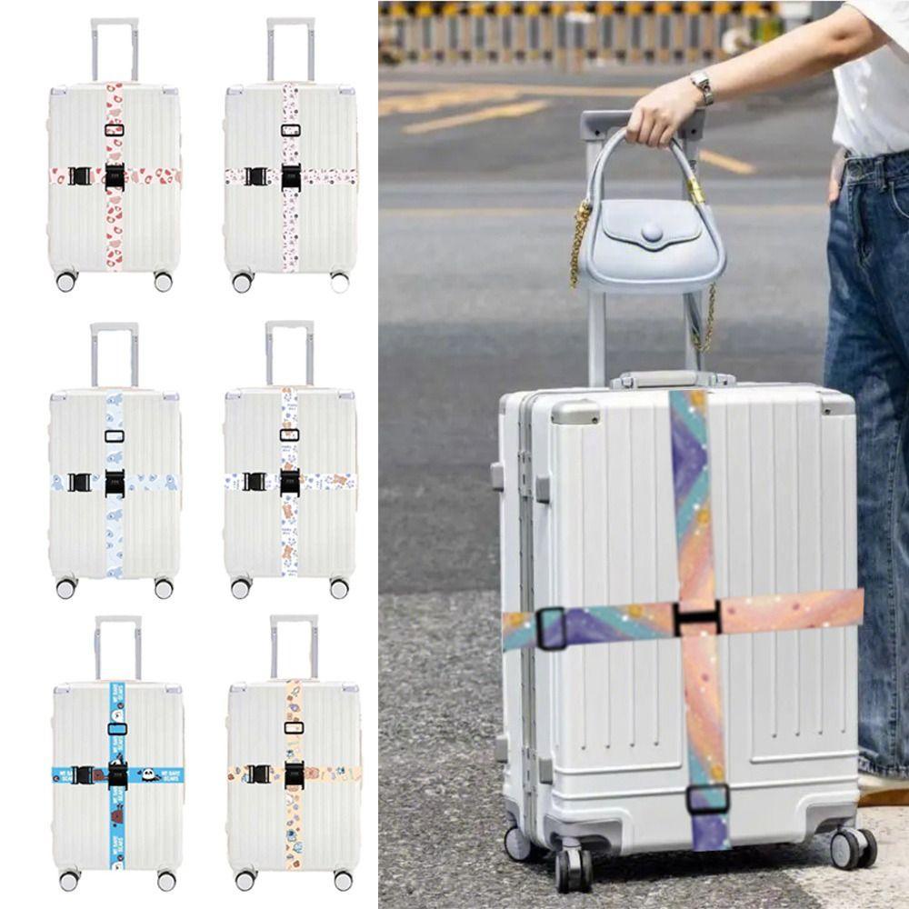 Dây Đai Khóa Hành Lý Bằng Sợi polyester Co Giãn Chống Trộm