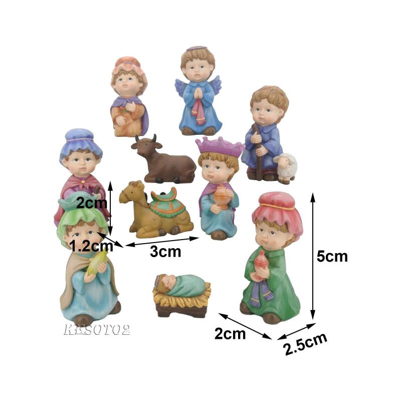 Set 10 Mô Hình Tượng Chúa jesus Trang Trí Giáng Sinh