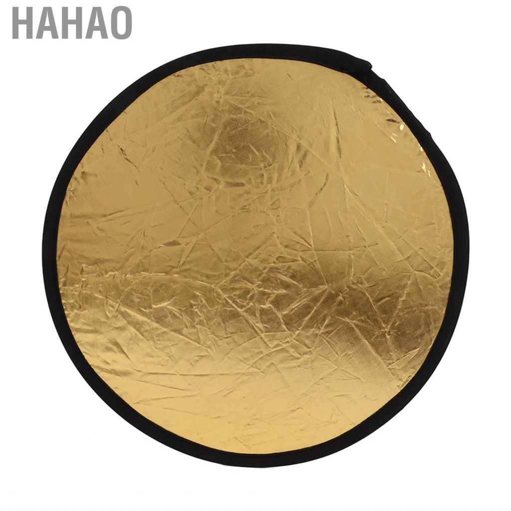 Hahao Photo Reflector  Disc Light Portable Gold Silver 11.8 Inch for Studio