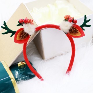 Bờm, băng đô hoá trang noel, giáng sinh bờm cài tóc ông già noel, tuần lộc đính nơ