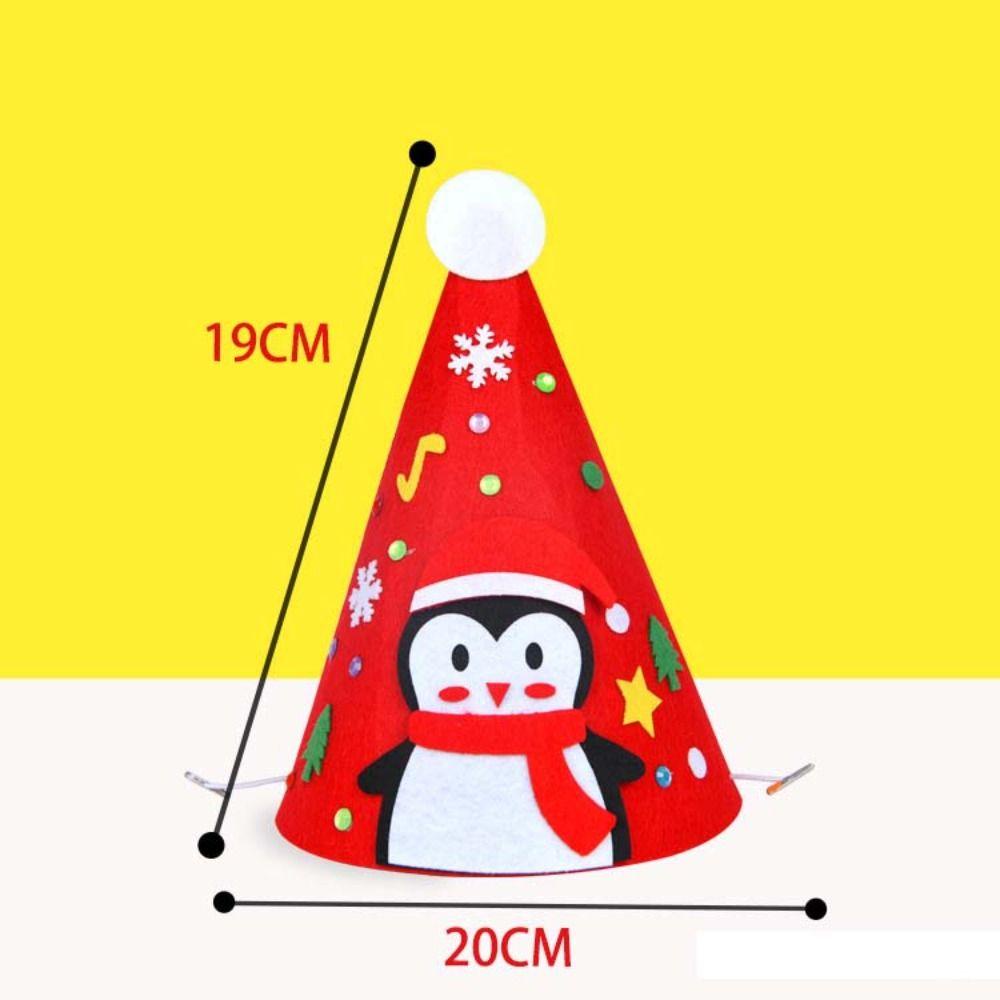 Rebuy Mũ Giáng Sinh Chất Liệu Tự Làm Mũ Ông Già Noel Hoạt Hình Bằng Giấy Nỉ diy Cho Trẻ Em / Người Lớn