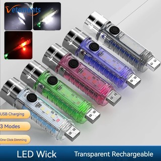 Đèn pin led cob một chế độ siêu sáng có thể sạc lại bằng cổng usb chất lượng cao