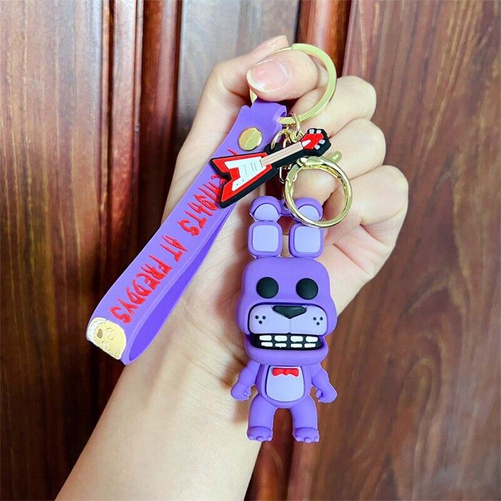 5-Piece Mutant Animal Funny Terror Toy Bear Keychain Freddy Foxy Children's Christmas Gift
